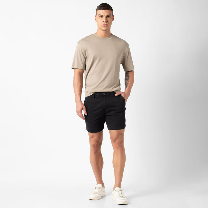 Stretch Short Black Out 5.5" full body on model