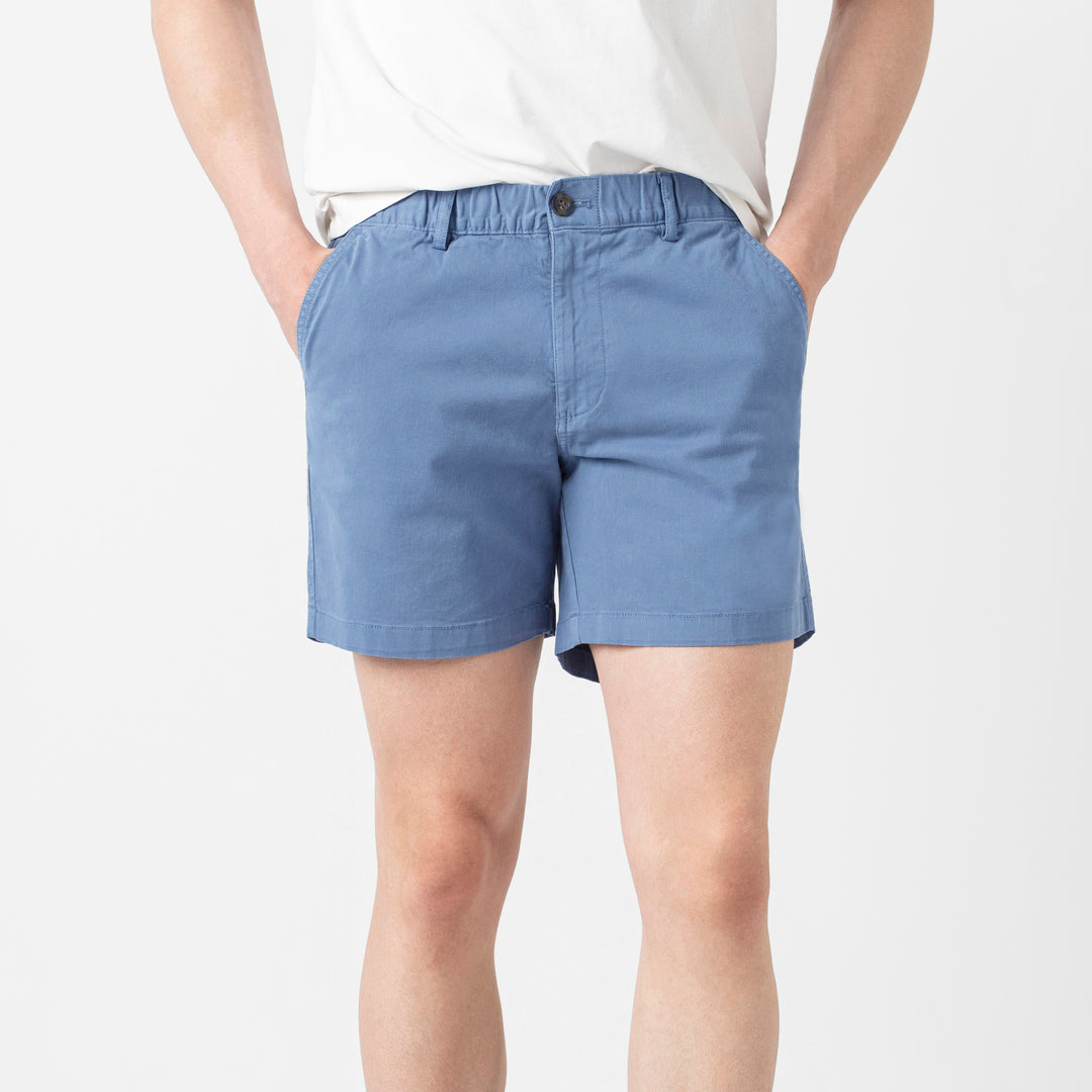 Stretch Short 5.5" Blue Jay front on model