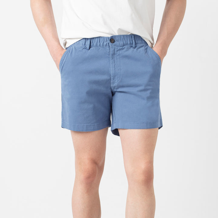 Stretch Short 5.5" Blue Jay front on model