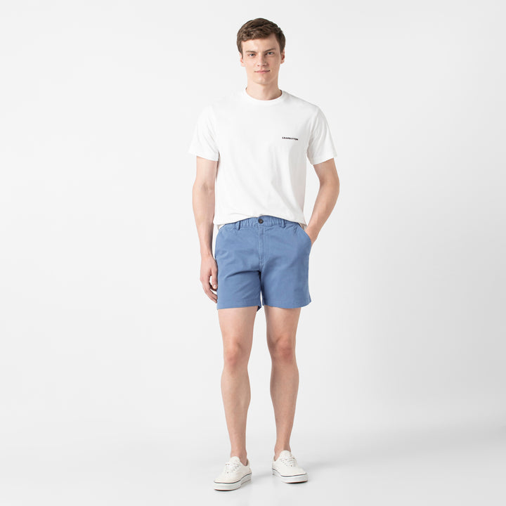 Stretch Short 5 Blue Jay full body on model