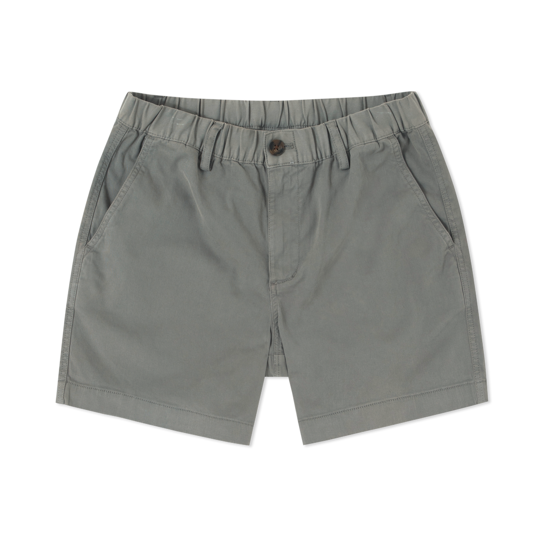 Stretch Short Charcoal Grey 5.5" front flat