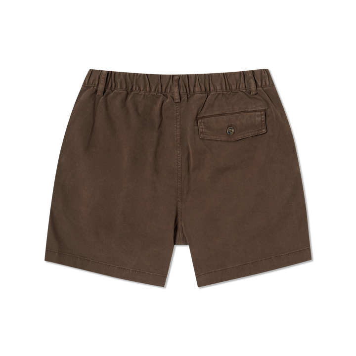 Stretch Short 5 Cocoa back flat
