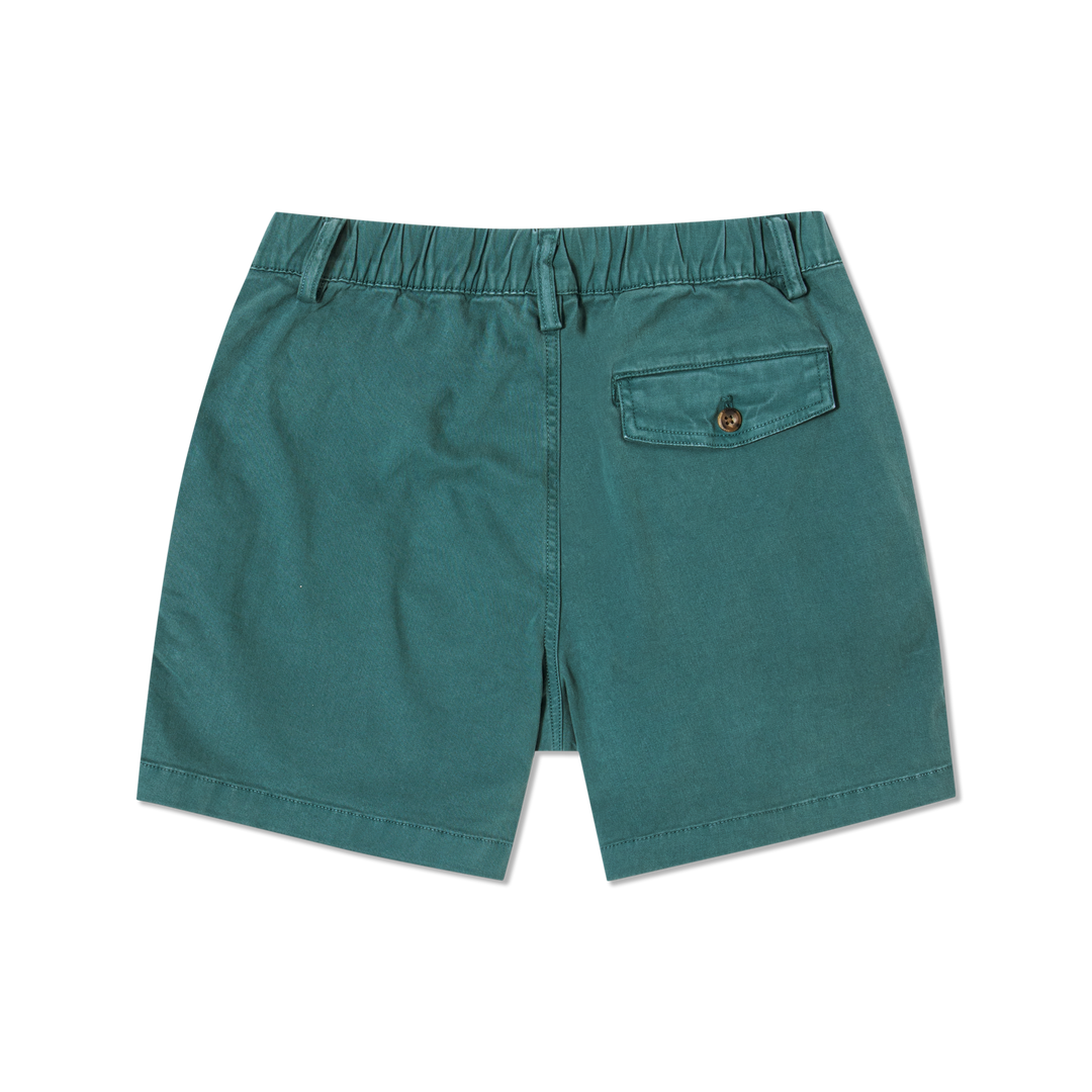 Stretch Short 5 Dark Teal back flat