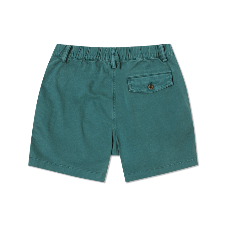 Stretch Short 5 Dark Teal back flat