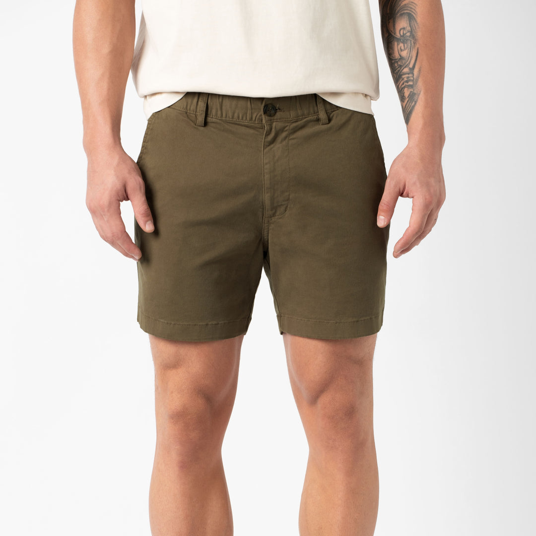 Stretch Short Desert 5.5" front on model