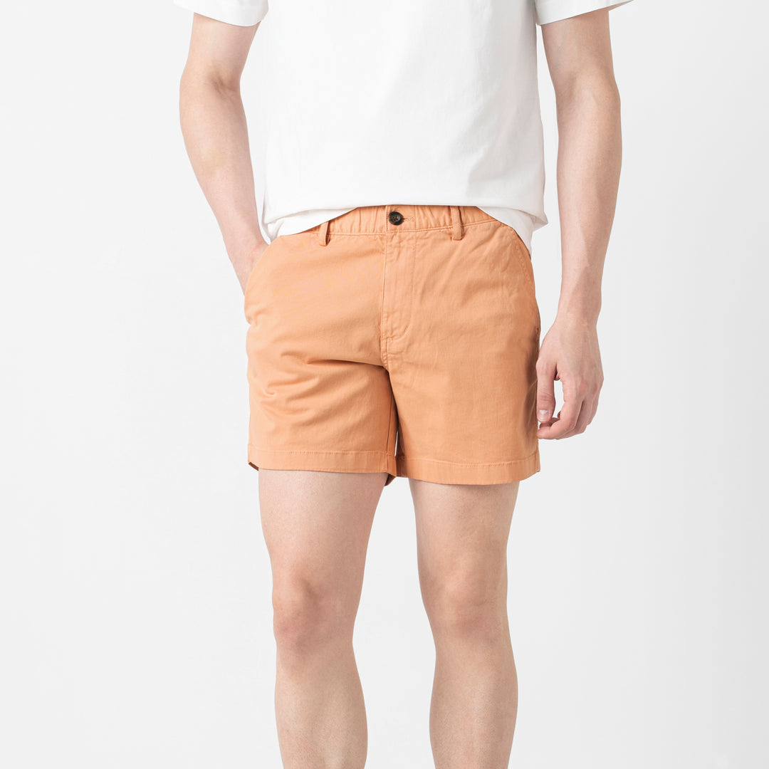 Stretch Short 5 Light Clay front on model