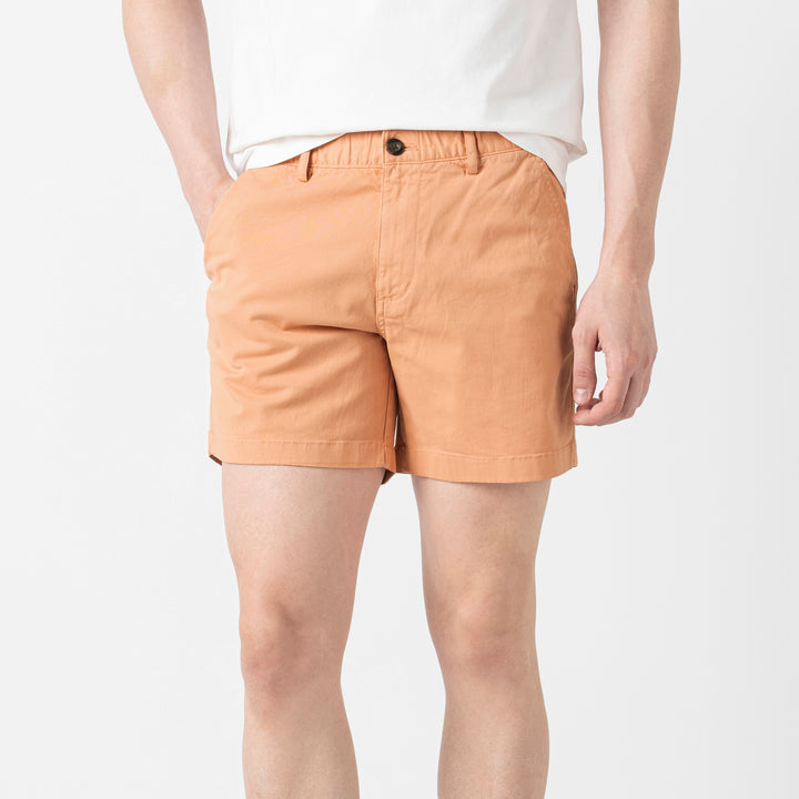 Stretch Short 5.5" Light Clay front on model