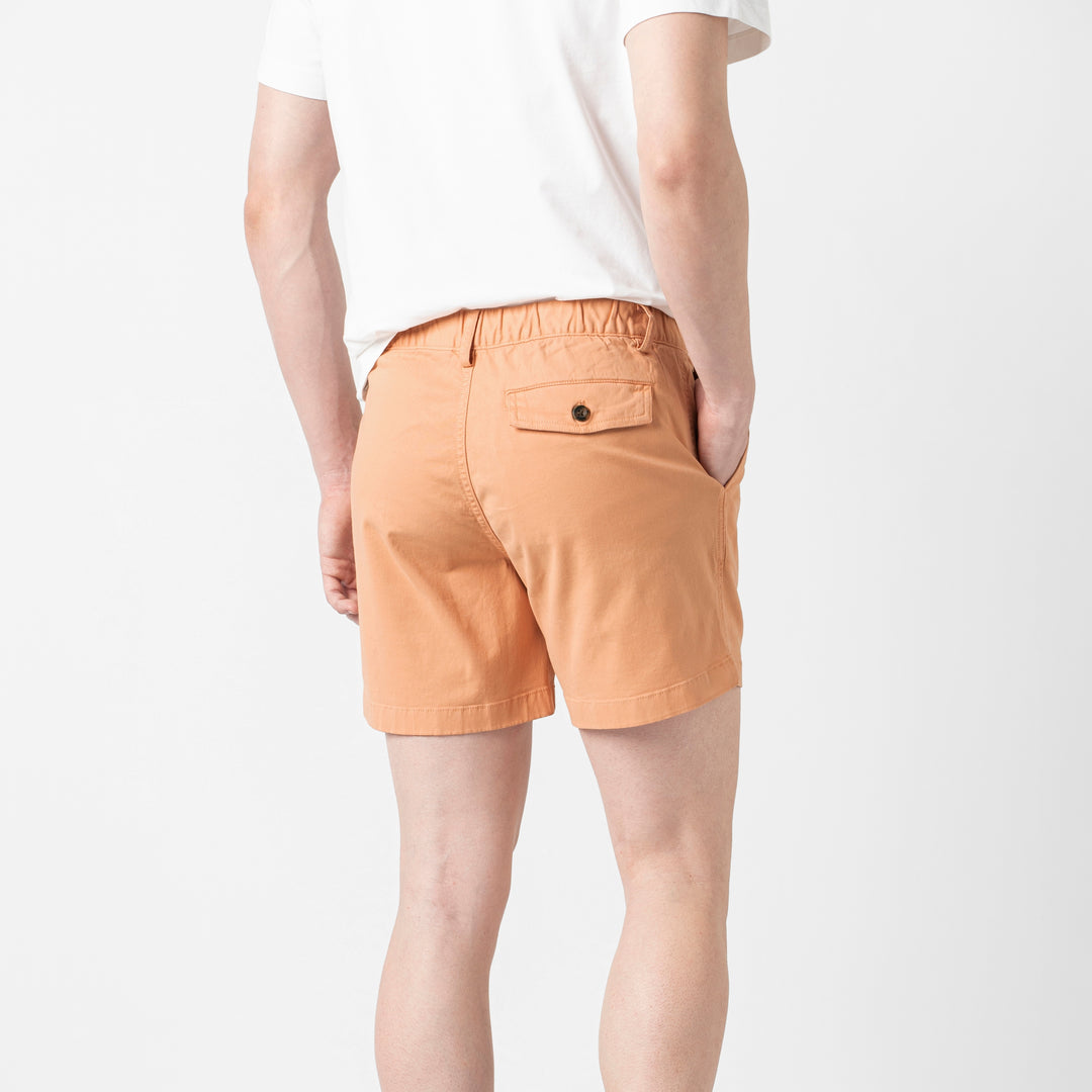 Stretch Short 5 Light Clay back on model