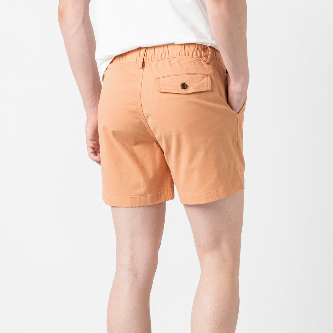 Stretch Short 5.5" Light Clay back on model