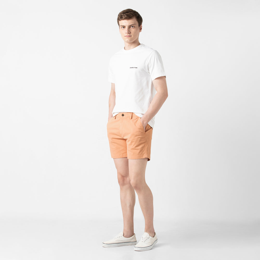 Stretch Short 5 Light Clay full body on model