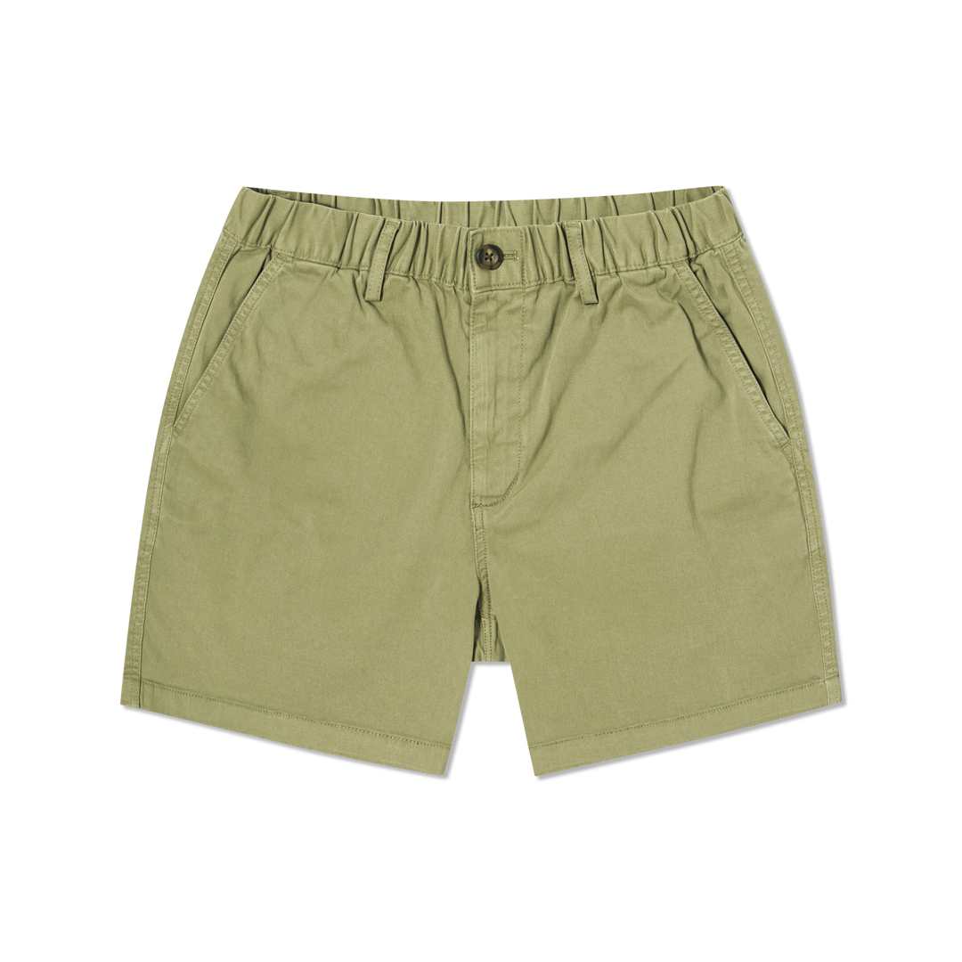 Stretch Short 5 Olive front flat