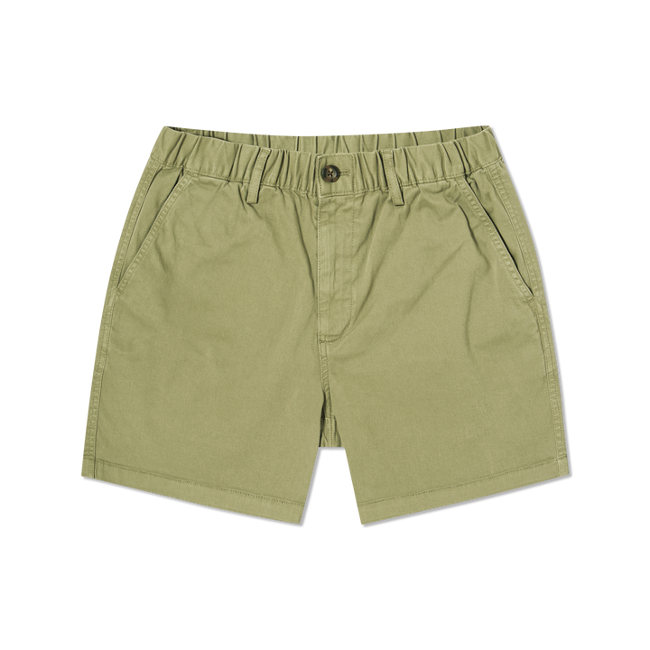 Stretch Short 5 Olive front flat