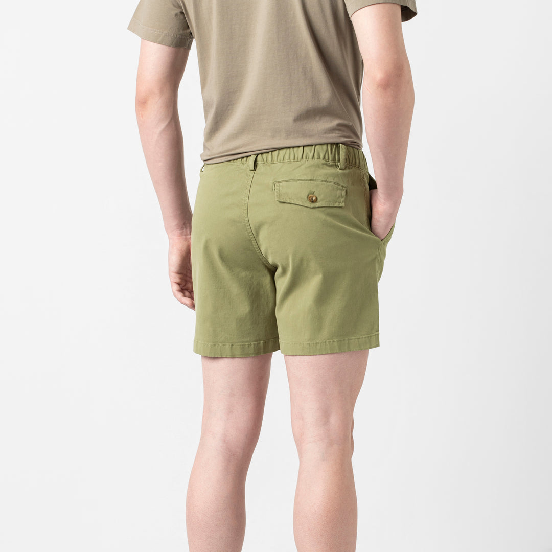 Stretch Short 5 Olive back on model