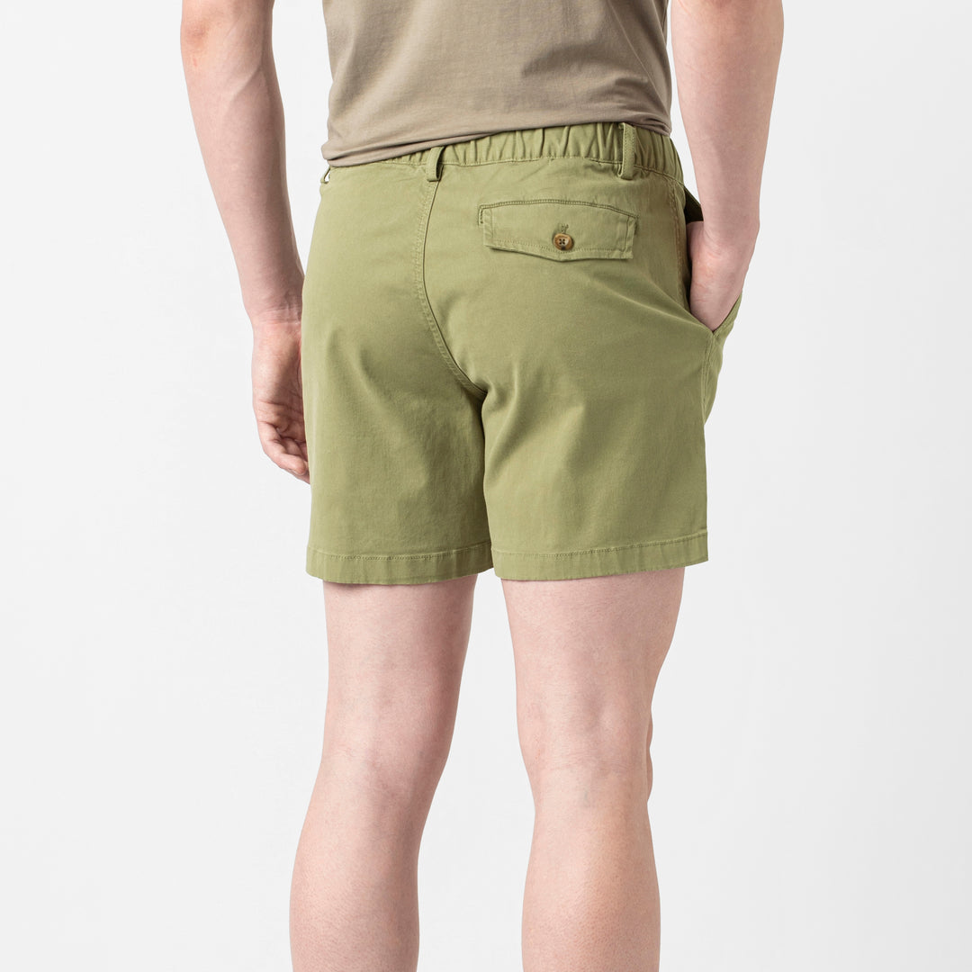 Stretch Short 5.5" Olive back on model