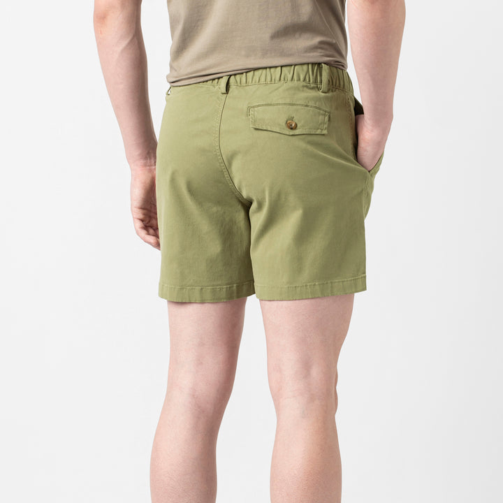 Stretch Short 5.5" Olive back on model