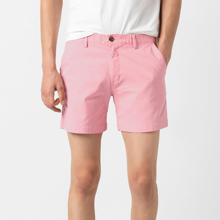 Stretch Short 5.5" Pink front on model