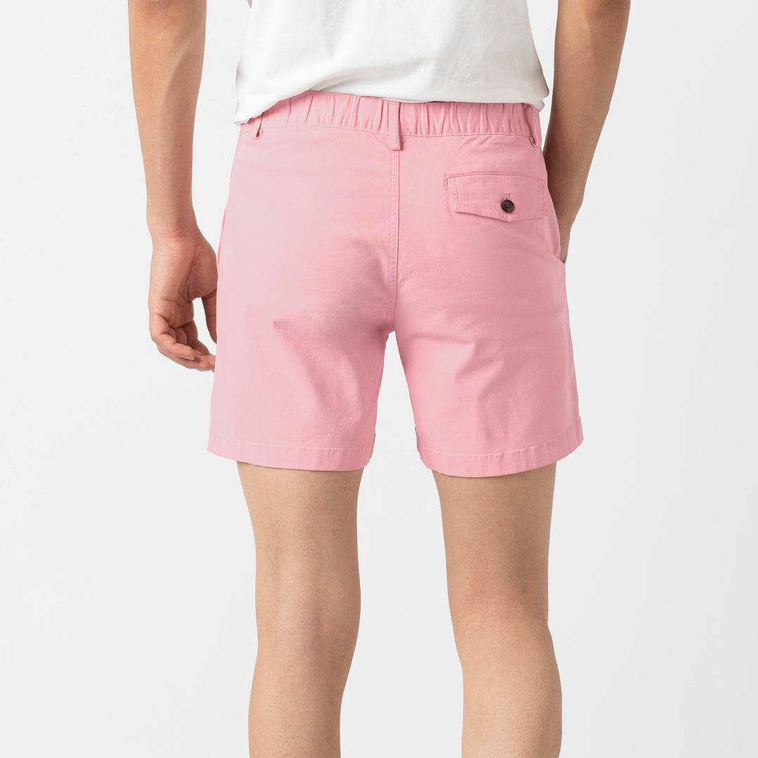 Stretch Short 5.5" Pink back on model