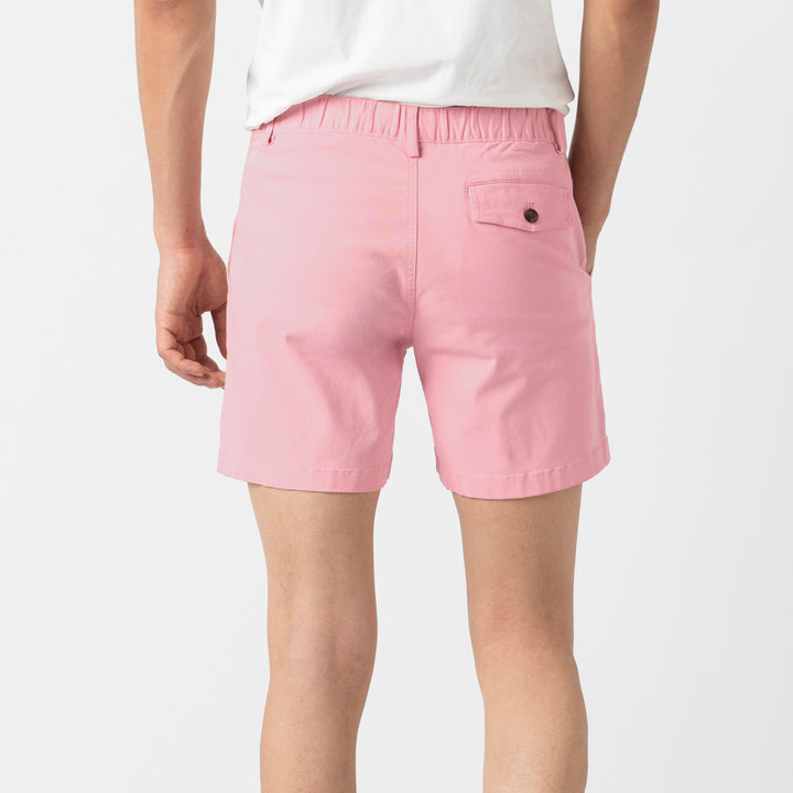 Stretch Short 5.5" Pink back on model