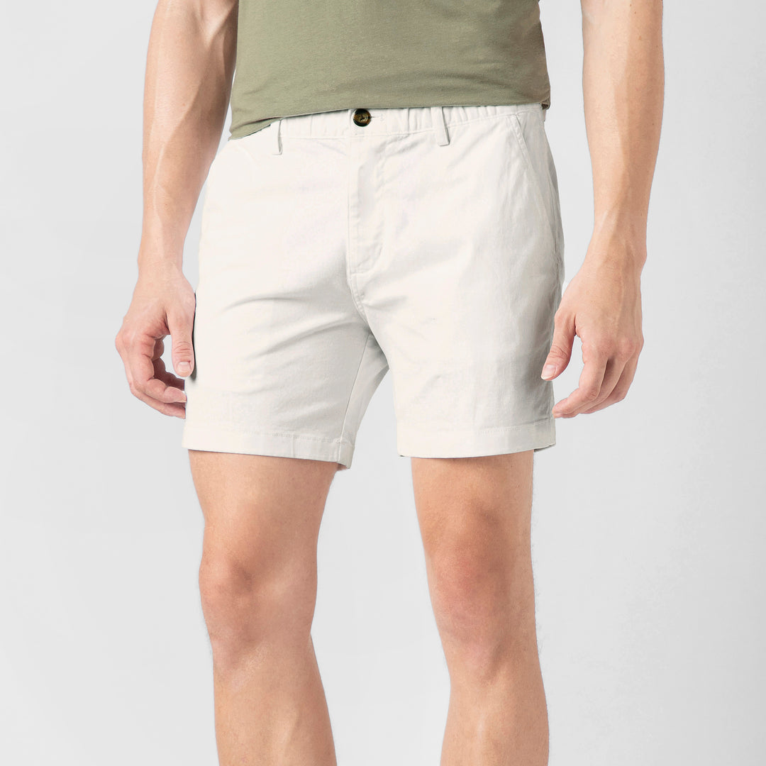 Stretch Short 5.5" White side on model