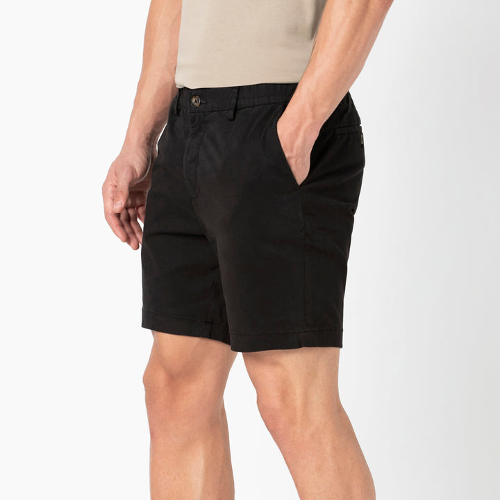 Stretch Short 7" Black Out side on model