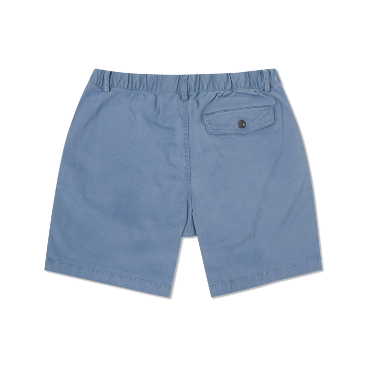 Stretch Short 7 Blue Jay back flat
