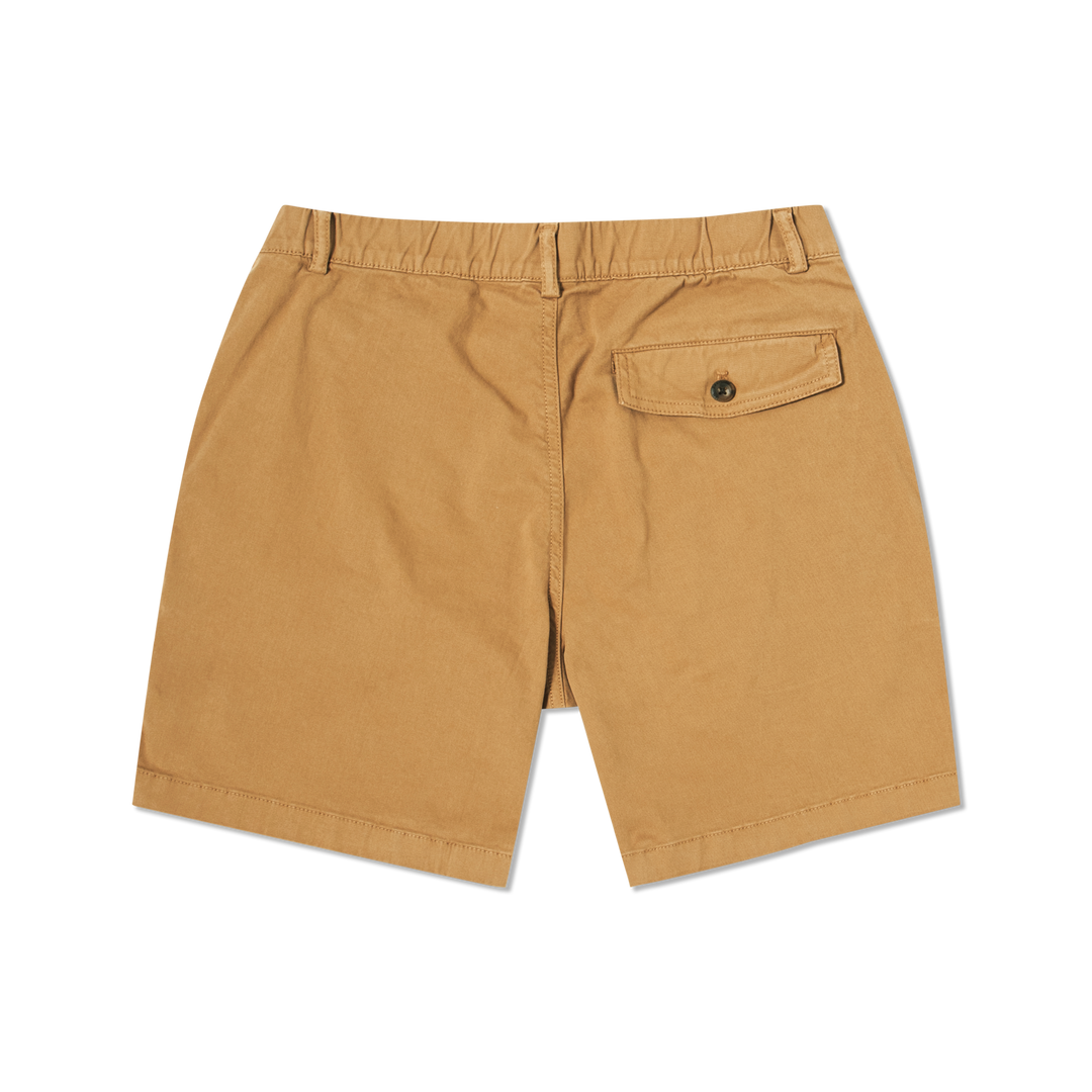 Stretch Short 7 Camel back flat