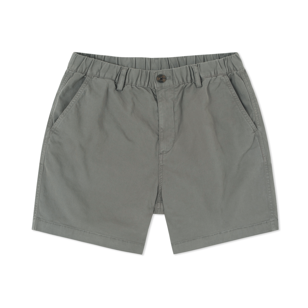 Stretch Short Charcoal Grey 7" front flat