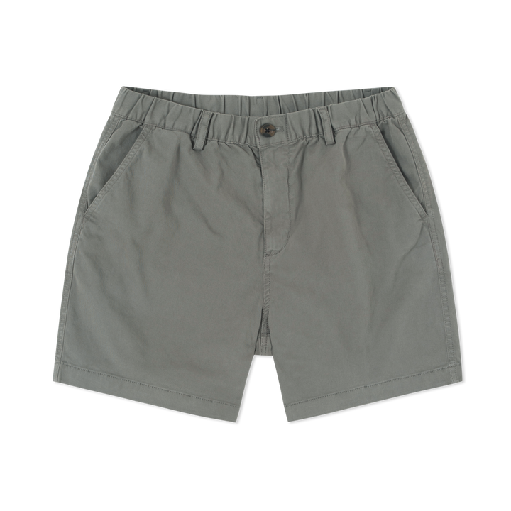 Stretch Short Charcoal Grey 7" front flat