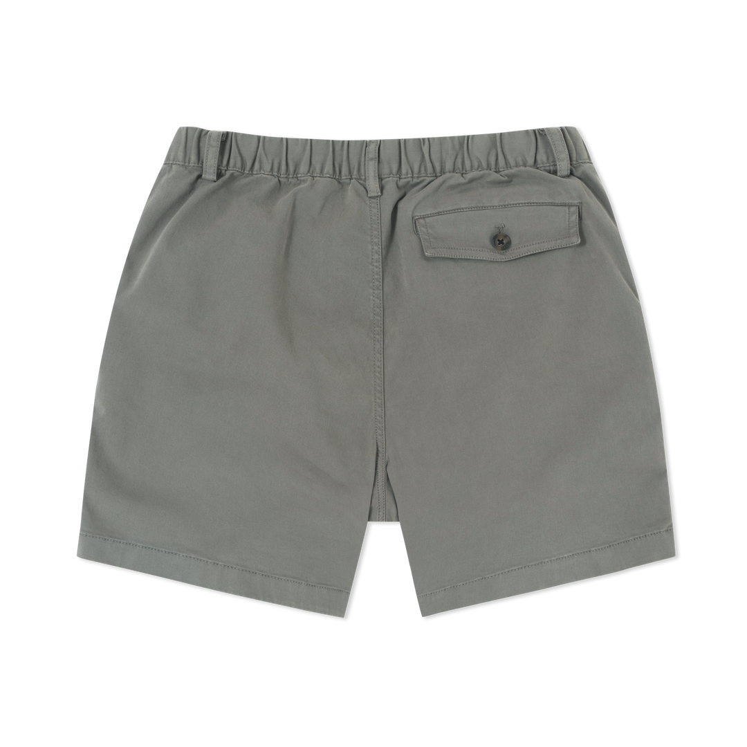 Stretch Short Charcoal Grey 7" back flat