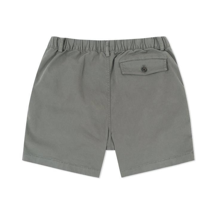 Stretch Short Charcoal Grey 7" back flat