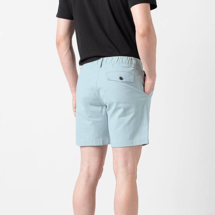 Stretch Short 7 Coastal back on model