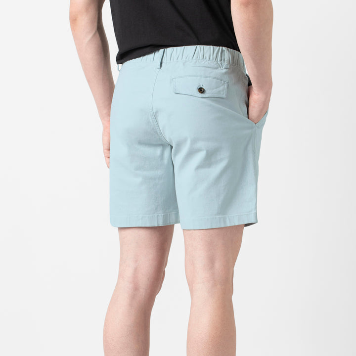 Stretch Short 7" Coastal back on model