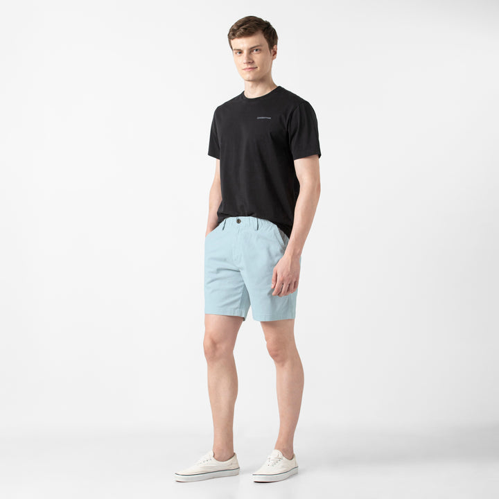 Stretch Short 7 Coastal full body on model