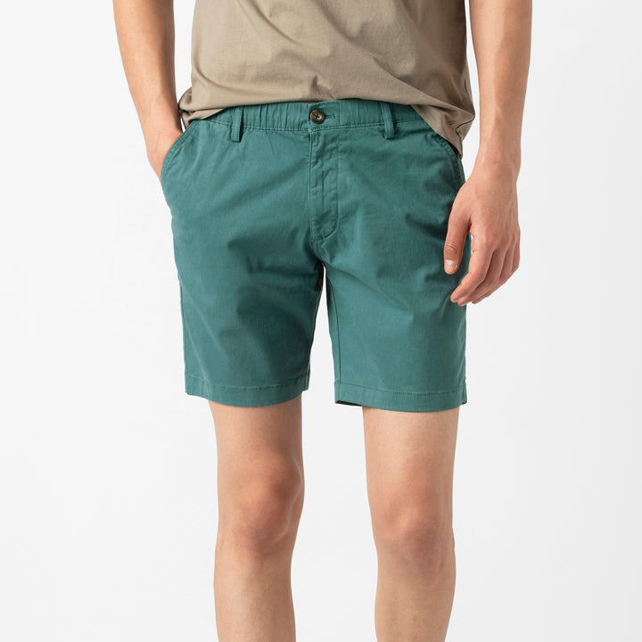 Stretch Short 7" Dark Teal front on model