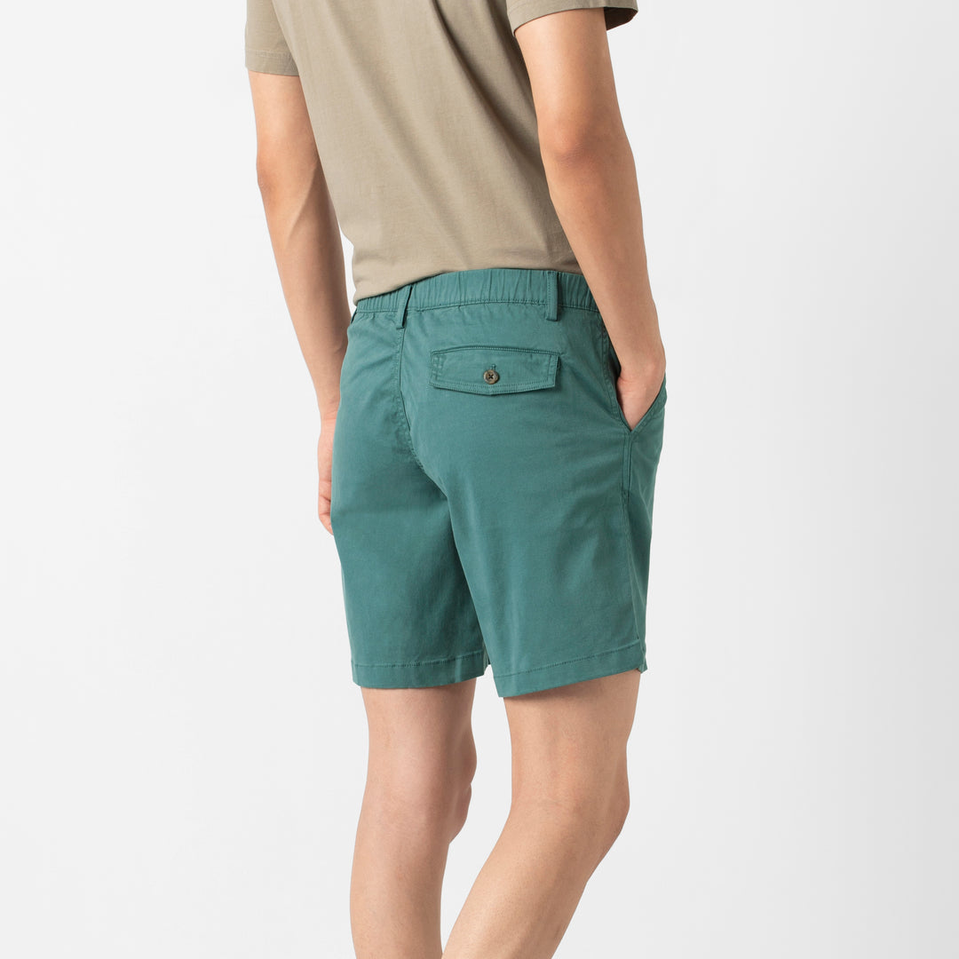 Stretch Short 7 Dark Teal back on model