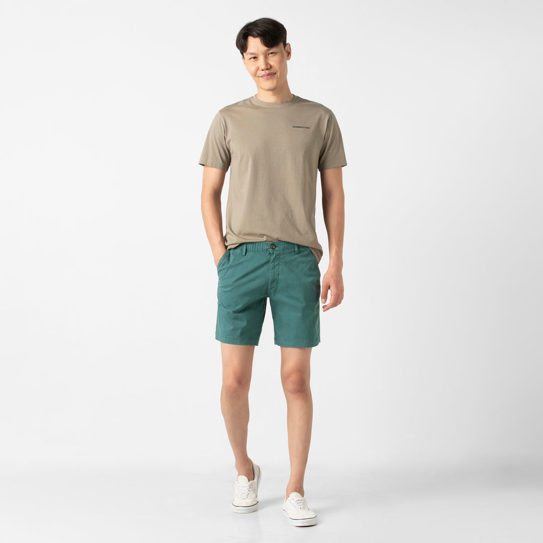 Stretch Short 7 Dark Teal full body on model