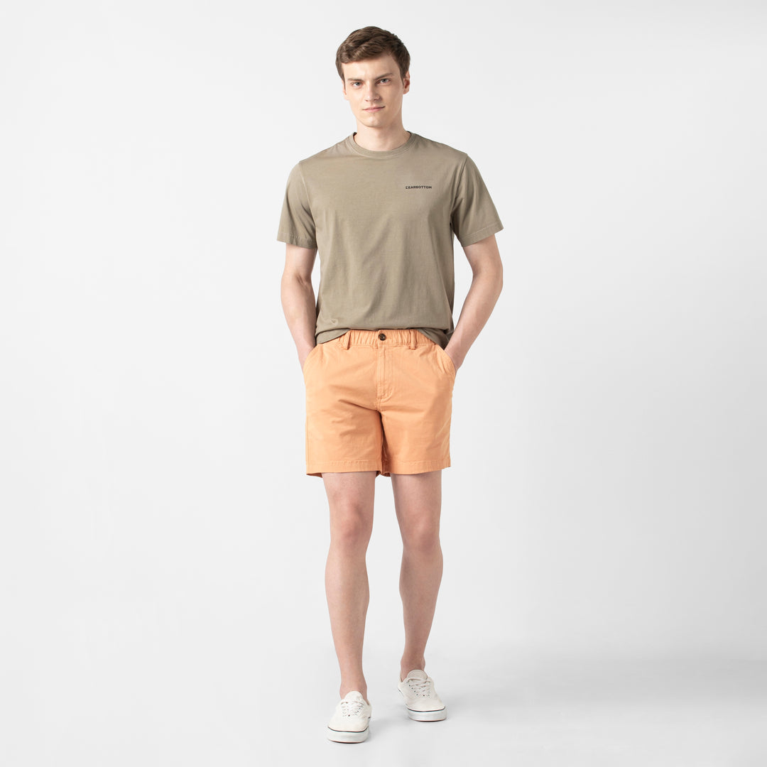 Stretch Short 7 Light Clay full body on model