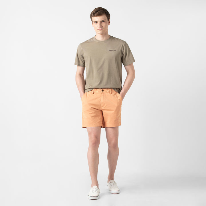 Stretch Short 7 Light Clay full body on model