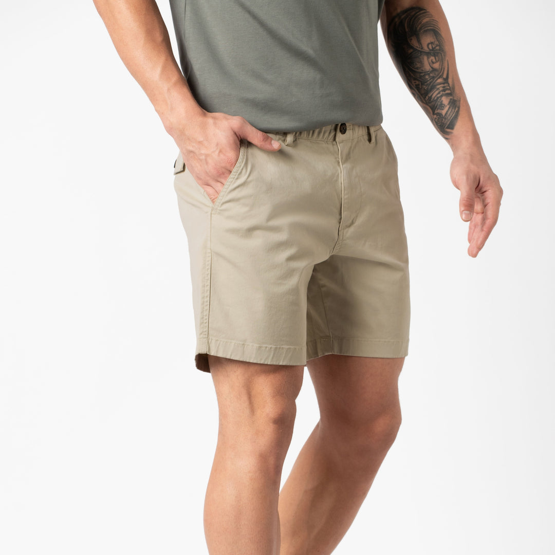 Stretch Short Stone 7" side on model