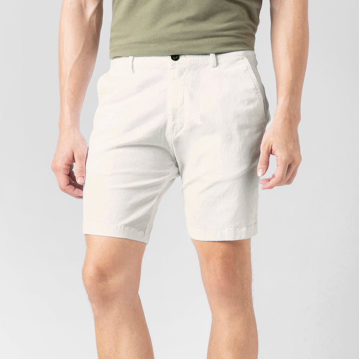 Stretch Short 7" White side on model