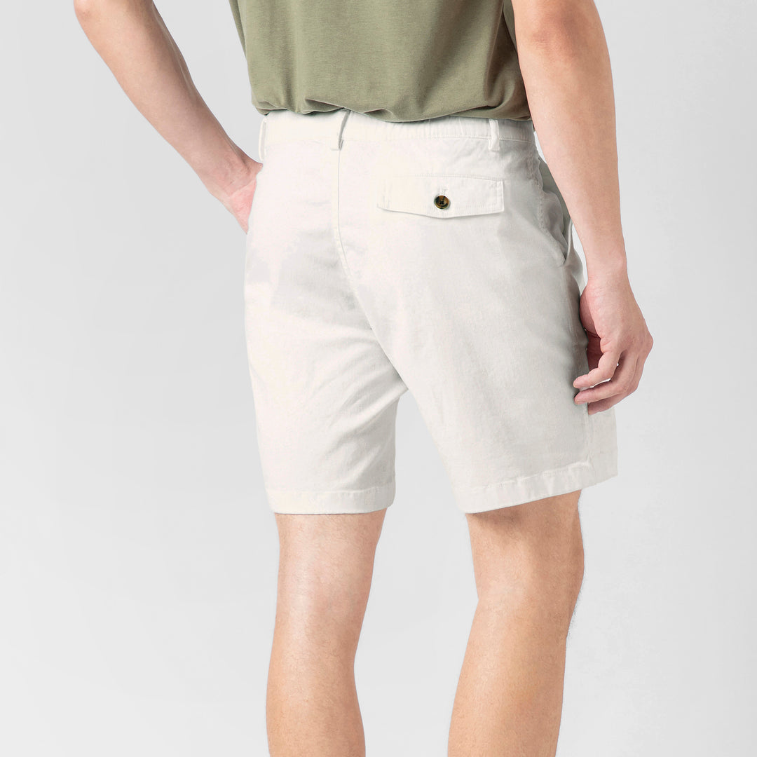 Stretch Short 7" White back on model