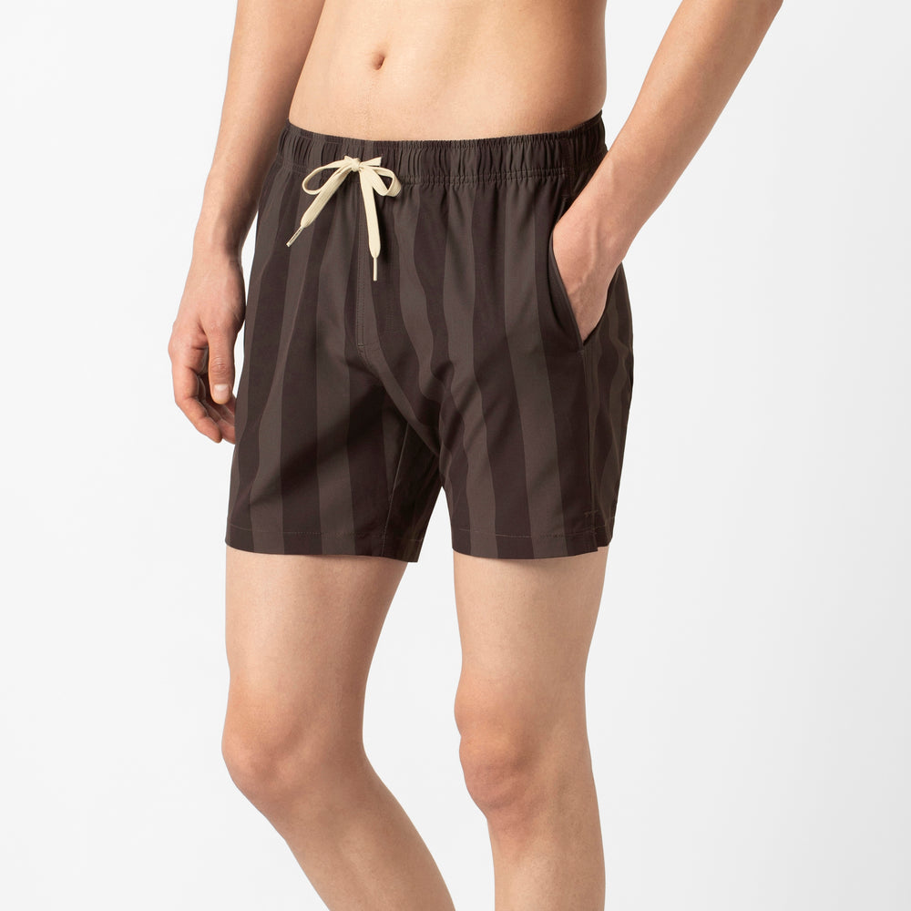 Stretch Swim Pirate Stripe side on model