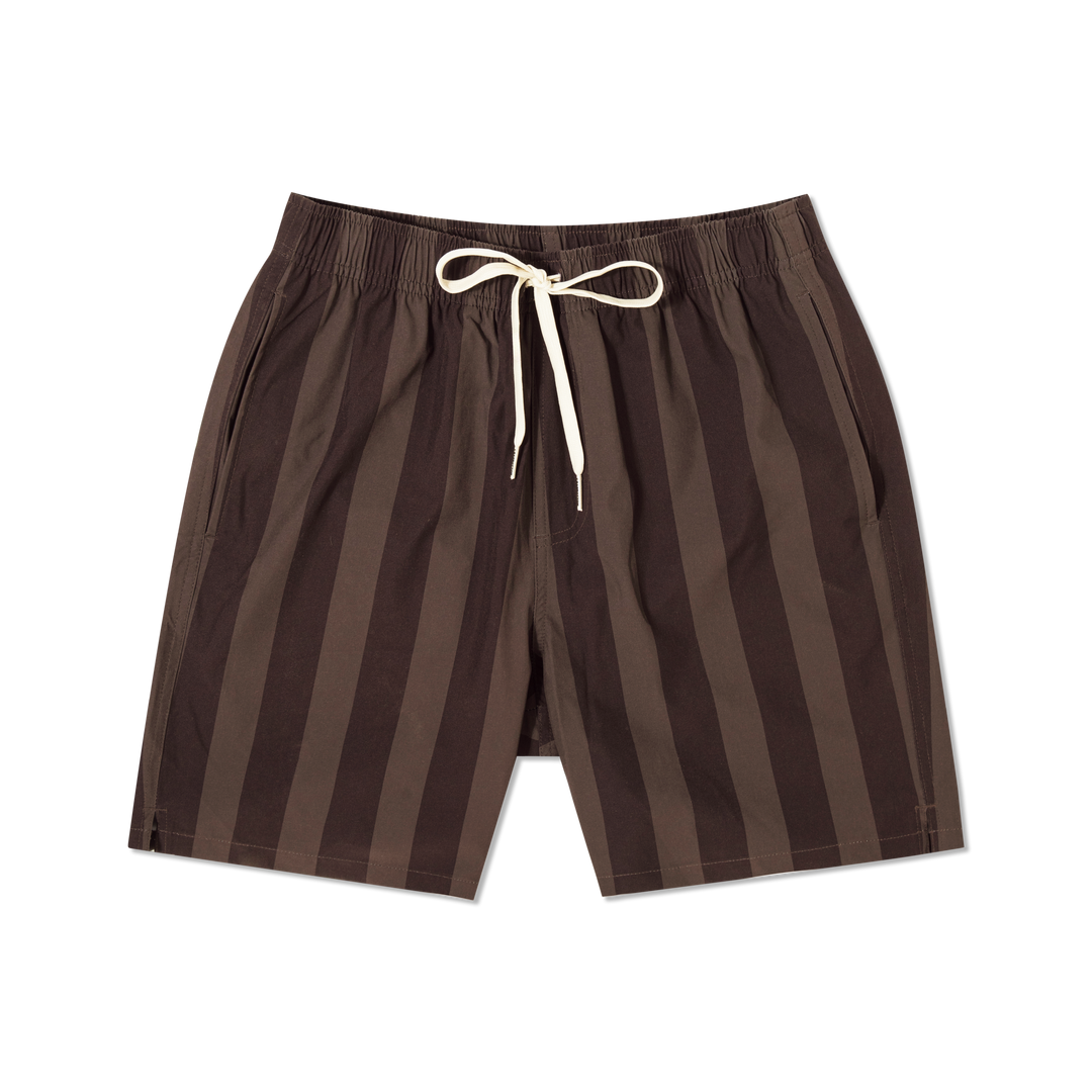 Stretch Swim 7" Pirate Stripe front flat