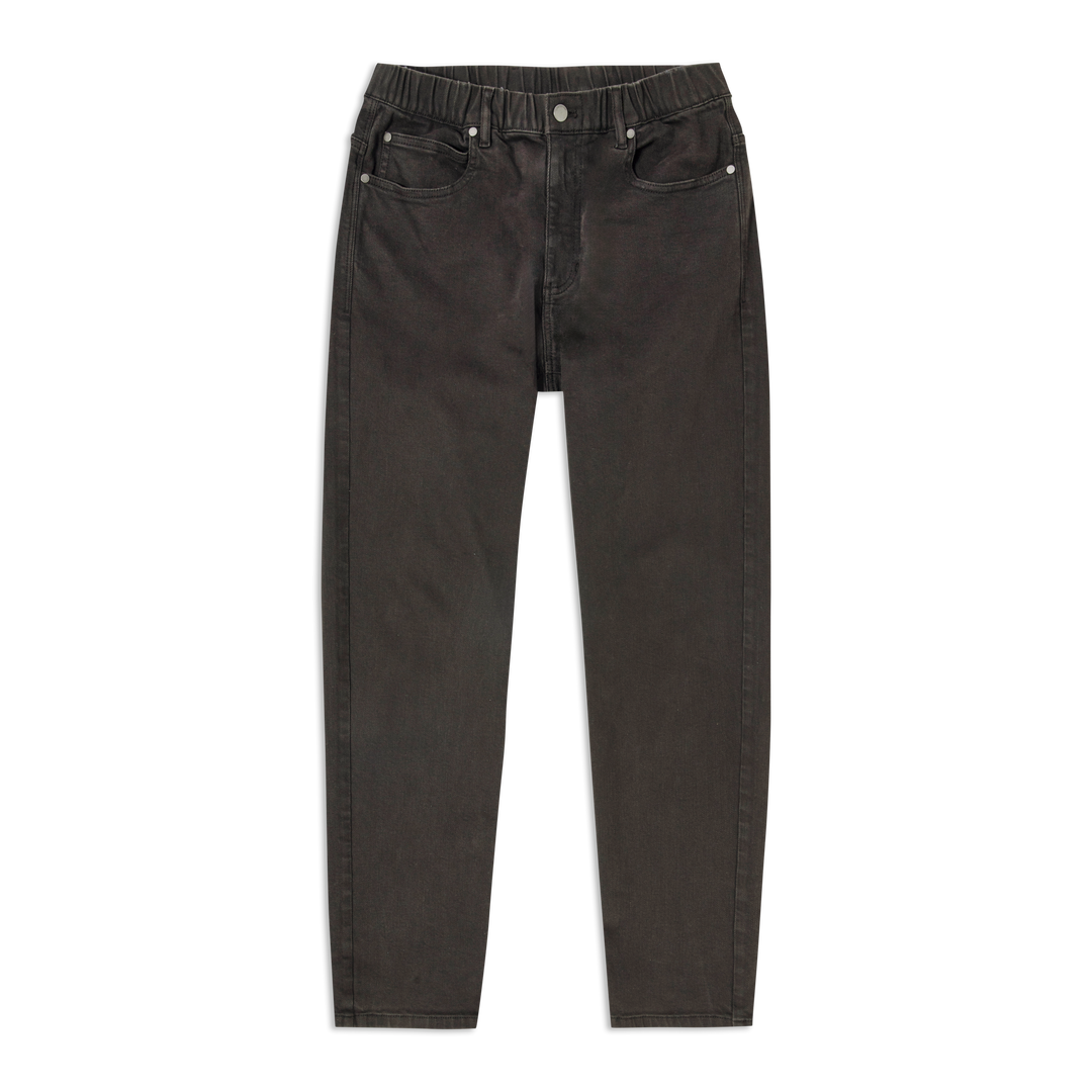 Stretch Travel Jean Charcoal Black front flat