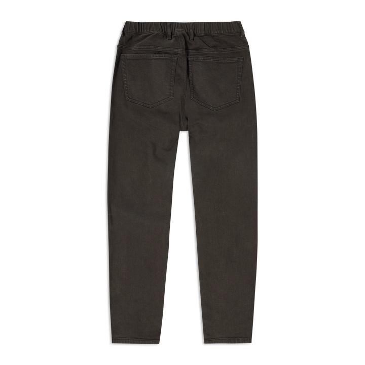 Stretch Travel Jean Charcoal Black back flat