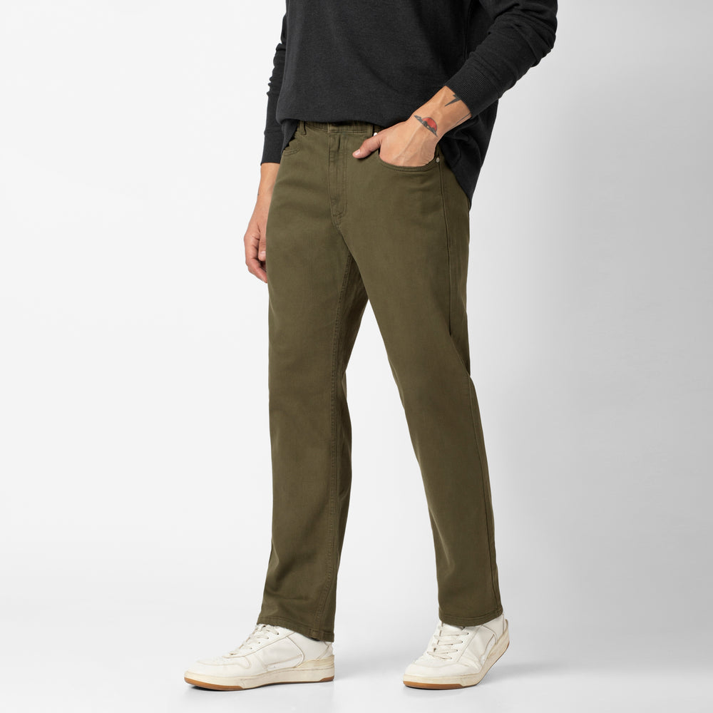 Stretch Travel Jean Crocodile side on model