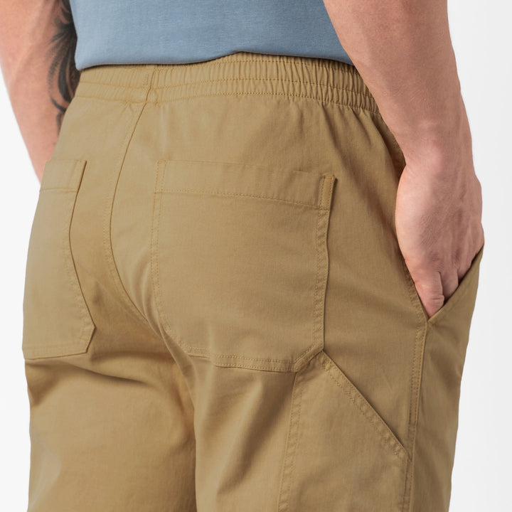 Stretch Utility Pant Natural back on model