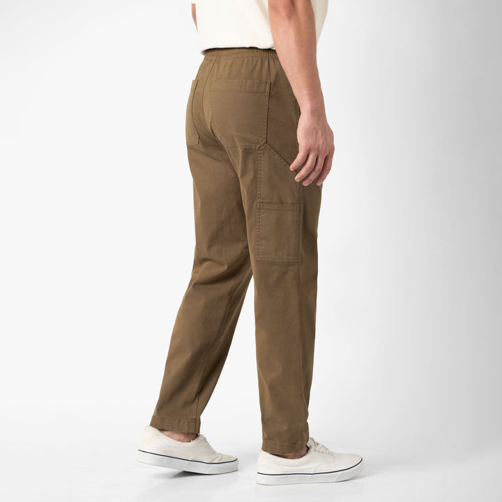 Stretch Utility Pant Walnut back on model