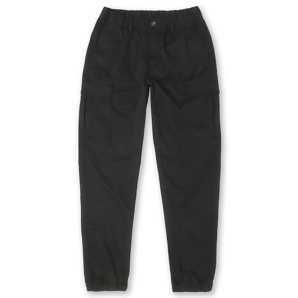 Stretch Cargo Jogger Black front