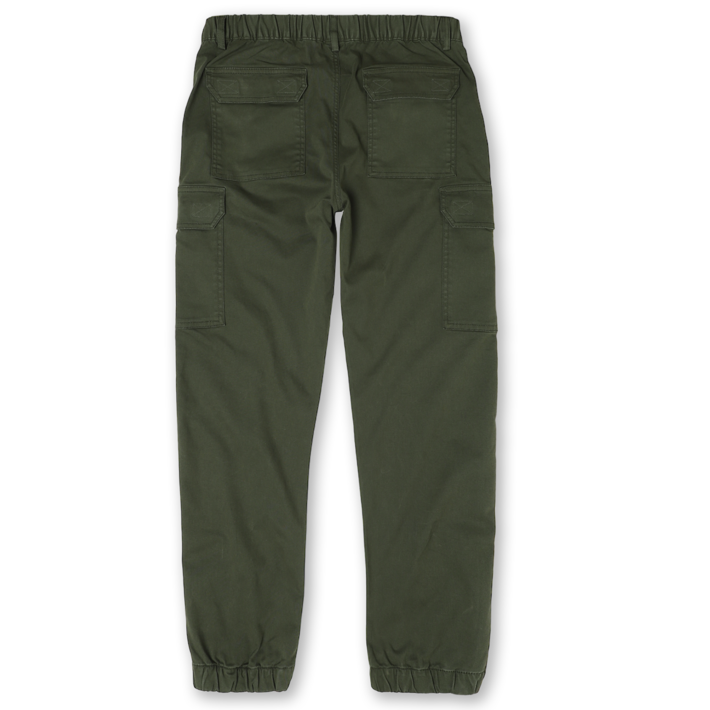 Stretch Cargo Jogger Military Green back